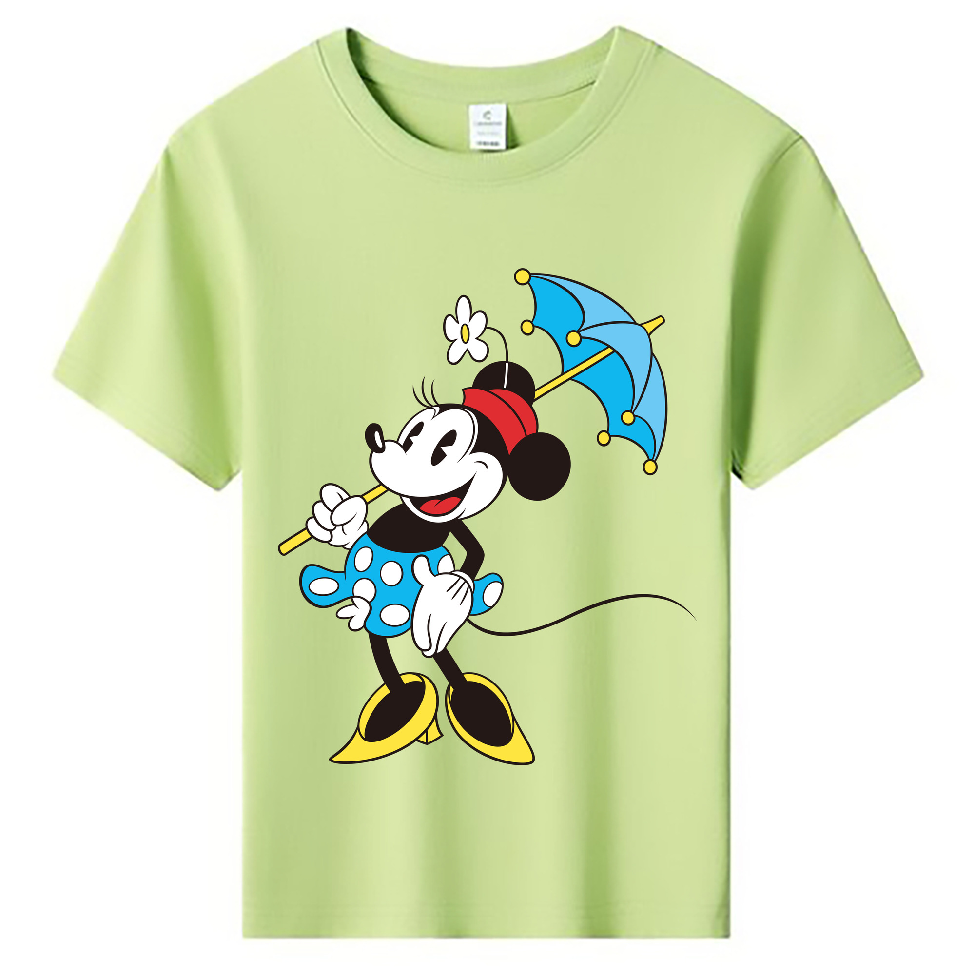 ミッキーマウス Mickey Mouse 綿100％キッズTシャツ（フロントプリント）